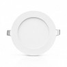 Plafonnier LED Blanc Ø128 6W 6000°K