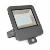 Projecteur Exterieur Plat LED Gris avec Détecteur 100W 4000°K IP65
