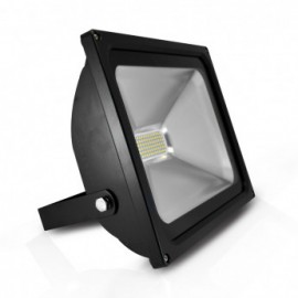 Projecteur Exterieur LED Plat Noir 50W 6000°K