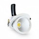 Spot LED Escargot Rond Inclinable et Orientable avec Alimentation Electronique 30W 3000°K