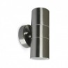 Applique Murale LED GU10 x2 Inox IP44