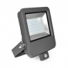Projecteur Extérieur Plat LED Gris + Détecteur 80W 3000K