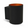 Applique Murale LED G9 X1 Noir/Doré Cylindrique