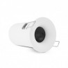SUPPORT PLAFOND BBC ROND BLANC BASSE LUMINANCE AVEC DOUILLE AUTOMATIQUE Ø90 MM