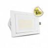 SPOT LED RECTANGULAIRE INCLINABLE AVEC ALIMENTATION ELECTRONIQUE 32/38W CCT GARANTIE 5 ANS