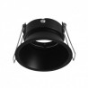 SUPPORT DE SPOT BBC ROND BASSE LUMINANCE NOIR Ø82MM IP20