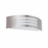 APPLIQUE MURALE E27 GRILLE HORIZONTALE INOX 304 IP44