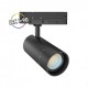 Spot LED sur Rail avec Adaptateur 3 allumages Noir 25/30/35W CCT Angle ajustable