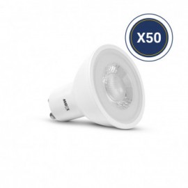 Ampoule LED GU10 Spot 7W 3000K 38° - Pack de 50