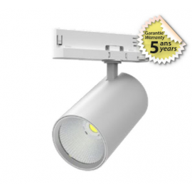 Spot LED sur Rail Blanc 36W 4000K 30° - Garantie 5 ans