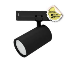 Spot LED sur Rail Noir 36W 4000K 30° - Garantie 5 ans