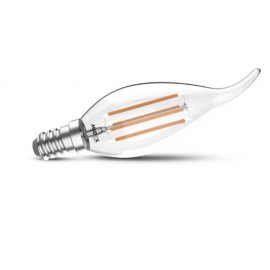 Ampoule LED E14 Filament Coup de vent 4W 2700K