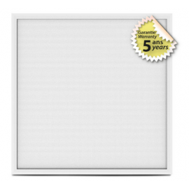 Dalle LED Backlit 595x595 25W Blanc 3000K Prismatique - Garantie 5 ans