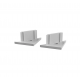 Terminaison Gris pour Profile Angle 45° - Pack de 2