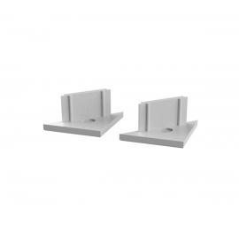 Terminaison Gris pour Profile Angle 45° - Pack de 2