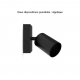 Applique orientable noir GU10 x1