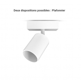 Applique orientable blanche GU10 x1
