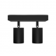 Applique orientable 2 spots noir GU10 x2