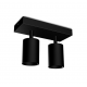 Applique orientable 2 spots noir GU10 x2
