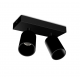 Applique orientable 2 spots noir GU10 x2