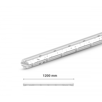 Étanche pour 2 Tubes T8 1200 mm PH/Neutre même côté