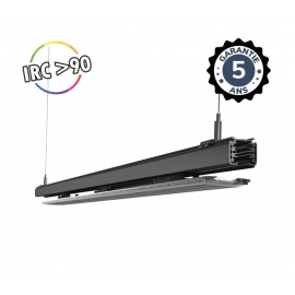 Linéaire LED sur rail Noir 1500mm 45/50/55/60W 4000K - Garantie 5 ans