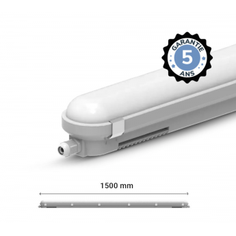Étanche LED Intégrées - 58W 4000K 1500 mm IP65 - Garantie 5 ans
