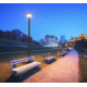 Tête de lampadaire solaire 15W 3CCT IP65 + Détecteur IR