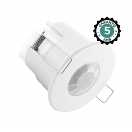 Détecteur de mouvement IR LED encastrable 360° 600W BBC - Garantie 5 ans