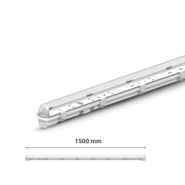Étanche pour 1 Tube T8 1500 mm Ph/neutre même côté