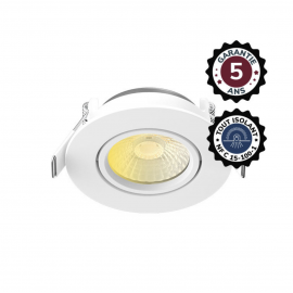 Spot LED inclinable CCT BBC 6W 2700/3000/4000K Dimmable IP65/5X - Garantie 5 ans