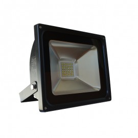 Projecteur Exterieur LED Plat Noir 30W 6000°K