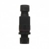 Connecteur boitier traversant IP68 450V 16A Noir 3 Fils